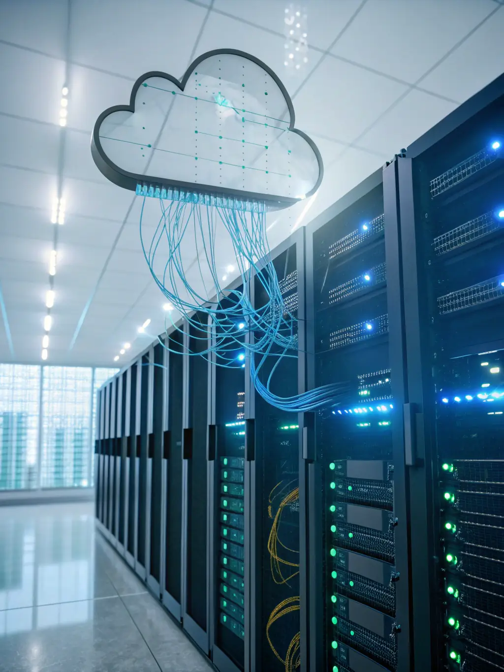 A visual representation of Survivor's flexible deployment options, illustrating its compatibility with cloud, on-premise, and hybrid environments.